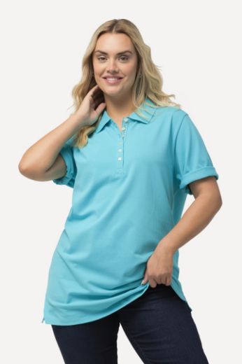 Moda za polnejše Majica Polo kratki rukavi plus velikost, xxl, Ulla Popken in Johann Popken (JP1880)