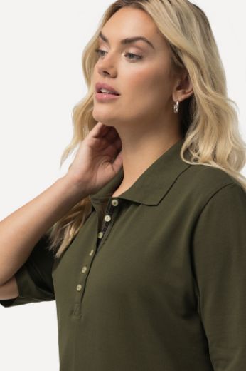 Moda za polnejše Majica Polo kratki rukavi plus velikost, xxl, Ulla Popken in Johann Popken (JP1880)