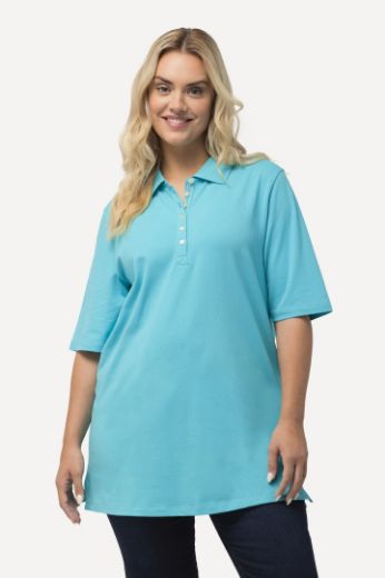 Moda za polnejše Majica Polo kratki rukavi plus velikost, xxl, Ulla Popken in Johann Popken (JP1880)