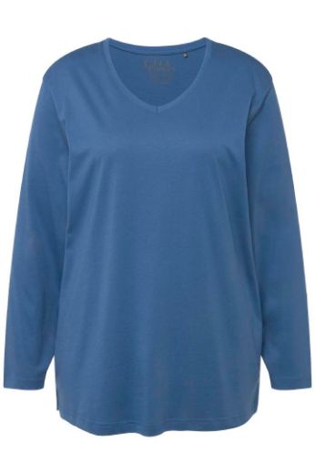 Moda za polnejše Majica Basic dugi rukavi plus velikost, xxl, Ulla Popken in Johann Popken (JP1880)