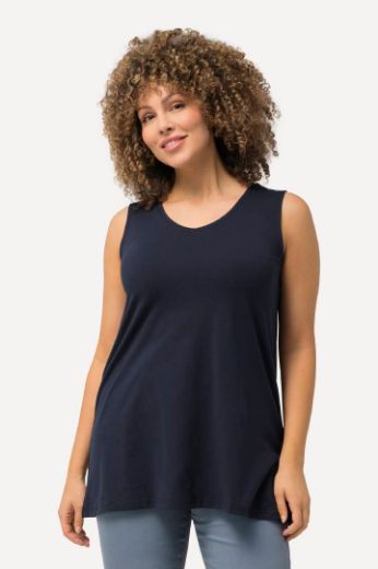 Moda za polnejše Top V ovratnik A kroja plus velikost, xxl, Ulla Popken in Johann Popken (JP1880)