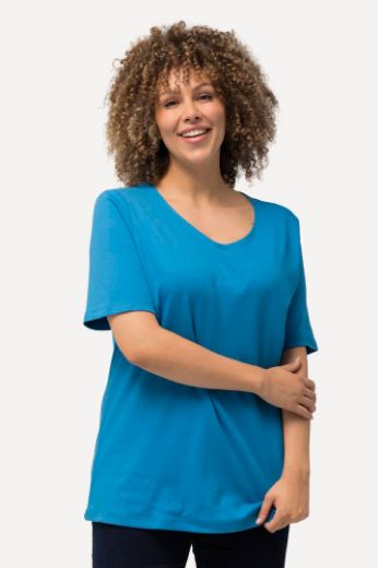Moda za polnejše Majica Slim Fit V ovrtanik plus velikost, xxl, Ulla Popken in Johann Popken (JP1880)