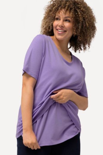Moda za polnejše Majica Slim Fit V ovrtanik plus velikost, xxl, Ulla Popken in Johann Popken (JP1880)