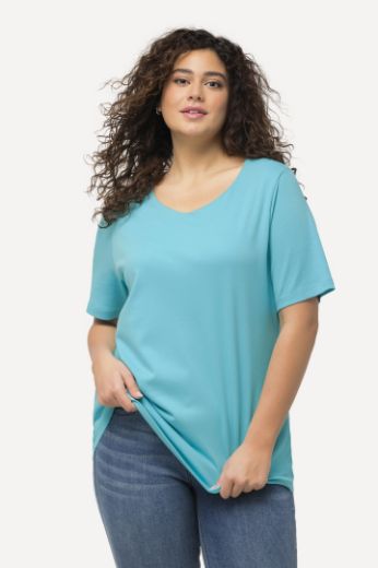 Moda za polnejše Majica Slim Fit V ovrtanik plus velikost, xxl, Ulla Popken in Johann Popken (JP1880)