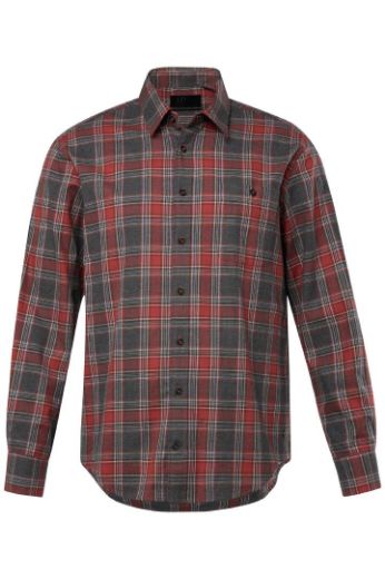 Moda za polnejše Košulja karirana dugih rukava užeg kroja plus velikost, xxl, Ulla Popken in Johann Popken (JP1880)