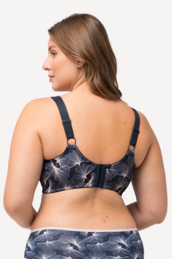 Moda za polnejše Grudnjak Kelly s printom plus velikost, xxl, Ulla Popken in Johann Popken (JP1880)