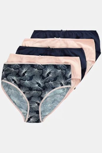 Moda za polnejše Gaćice midi 5 komada plus velikost, xxl, Ulla Popken in Johann Popken (JP1880)