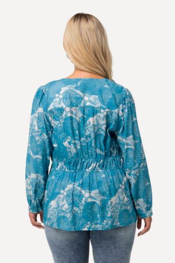 Moda za polnejše Bluza V ovratnika dugih rukava plus velikost, xxl, Ulla Popken in Johann Popken (JP1880)