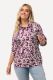 Slika Majica cvjetnog motiva povišenog ovratnika