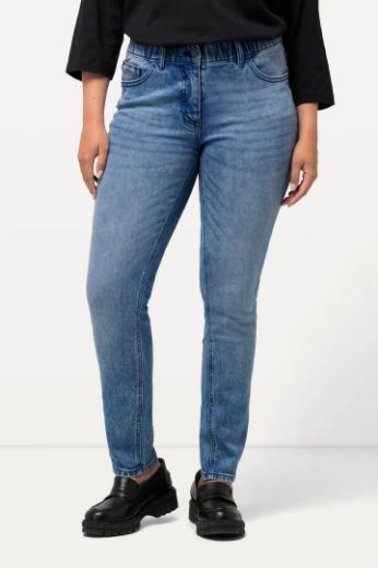 Moda za polnejše Traperice užeg modela nogavica plus velikost, xxl, Ulla Popken in Johann Popken (JP1880)