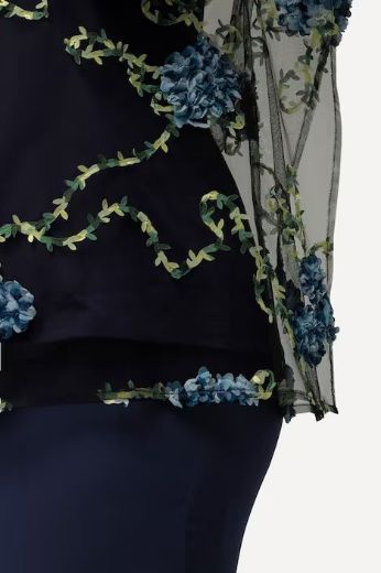 Moda za polnejše Bluza elegantna s 3D efektom plus velikost, xxl, Ulla Popken in Johann Popken (JP1880)