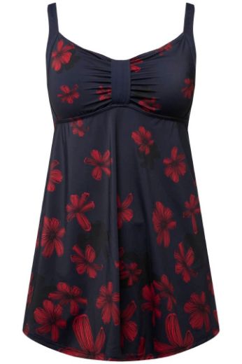 Moda za polnejše Kupaći kostim haljina cvjetnog printa plus velikost, xxl, Ulla Popken in Johann Popken (JP1880)
