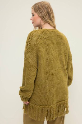 Moda za polnejše Kardigan s resicama plus velikost, xxl, Ulla Popken in Johann Popken (JP1880)