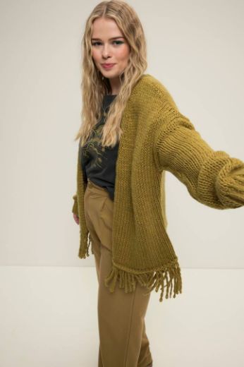 Moda za polnejše Kardigan s resicama plus velikost, xxl, Ulla Popken in Johann Popken (JP1880)
