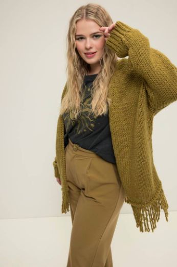 Moda za polnejše Kardigan s resicama plus velikost, xxl, Ulla Popken in Johann Popken (JP1880)