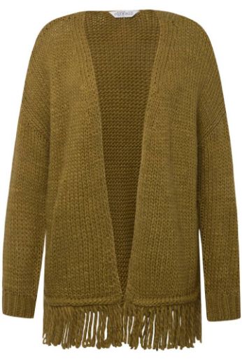 Moda za polnejše Kardigan s resicama plus velikost, xxl, Ulla Popken in Johann Popken (JP1880)
