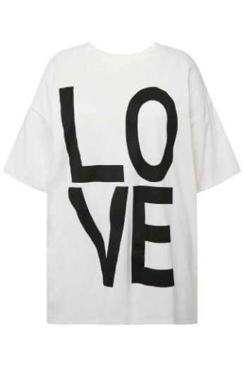 Moda za polnejše Majica dužeg kroja s natpisom plus velikost, xxl, Ulla Popken in Johann Popken (JP1880)