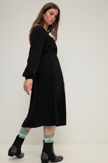 Moda za polnejše Haljina V ovratnika dugih rukava plus velikost, xxl, Ulla Popken in Johann Popken (JP1880)