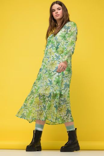 Moda za polnejše Haljina A kroja cvjetnog printa plus velikost, xxl, Ulla Popken in Johann Popken (JP1880)