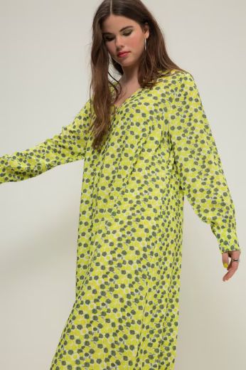 Moda za polnejše Haljina maxi A kroja na kopčanje plus velikost, xxl, Ulla Popken in Johann Popken (JP1880)
