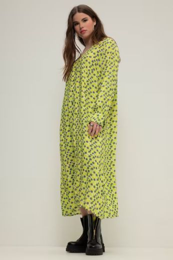 Moda za polnejše Haljina maxi A kroja na kopčanje plus velikost, xxl, Ulla Popken in Johann Popken (JP1880)