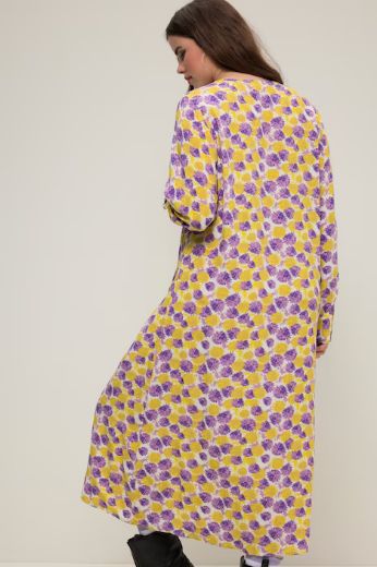 Moda za polnejše Haljina maxi A kroja na kopčanje plus velikost, xxl, Ulla Popken in Johann Popken (JP1880)