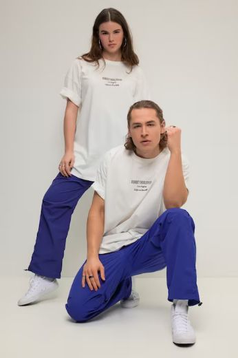 Moda za polnejše Majica širokog kroja kratkih rukava s natpisom plus velikost, xxl, Ulla Popken in Johann Popken (JP1880)