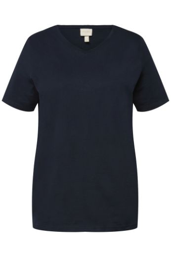 Moda za polnejše Majica V ovratnika kratkih rukava plus velikost, xxl, Ulla Popken in Johann Popken (JP1880)