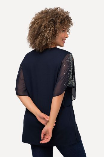 Moda za polnejše Bluza svečana s ukrasima na rukavima plus velikost, xxl, Ulla Popken in Johann Popken (JP1880)