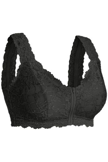 Moda za polnejše Grudnjak na prednje kopčanje s patentnim zatvaračem plus velikost, xxl, Ulla Popken in Johann Popken (JP1880)