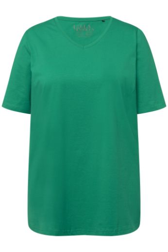 Moda za polnejše Majica V izreza A kroja kratkih rukava plus velikost, xxl, Ulla Popken in Johann Popken (JP1880)