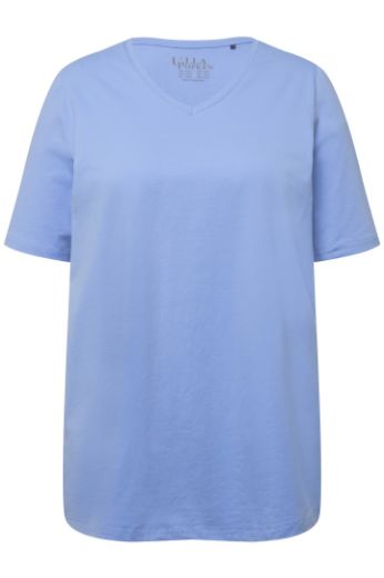 Moda za polnejše Majica V izreza A kroja kratkih rukava plus velikost, xxl, Ulla Popken in Johann Popken (JP1880)