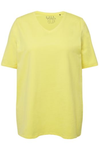 Moda za polnejše Majica V izreza A kroja kratkih rukava plus velikost, xxl, Ulla Popken in Johann Popken (JP1880)