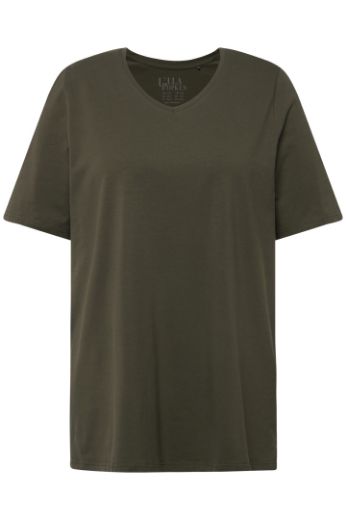 Moda za polnejše Majica V izreza A kroja kratkih rukava plus velikost, xxl, Ulla Popken in Johann Popken (JP1880)