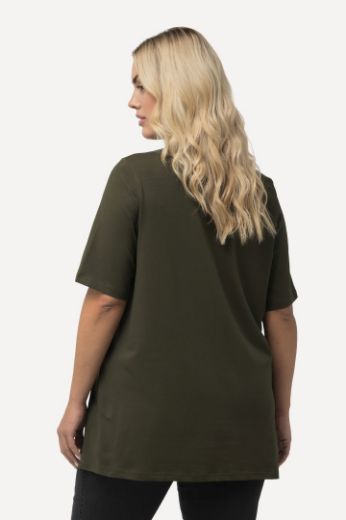 Moda za polnejše Majica V izreza A kroja kratkih rukava plus velikost, xxl, Ulla Popken in Johann Popken (JP1880)