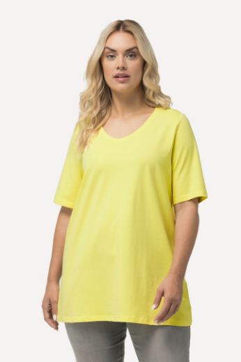 Moda za polnejše Majica V izreza A kroja kratkih rukava plus velikost, xxl, Ulla Popken in Johann Popken (JP1880)