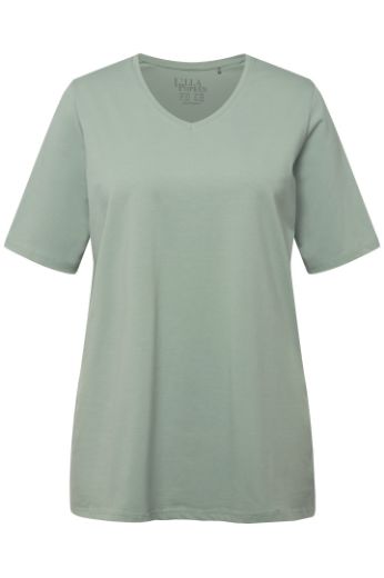 Moda za polnejše Majica V izreza A kroja kratkih rukava plus velikost, xxl, Ulla Popken in Johann Popken (JP1880)