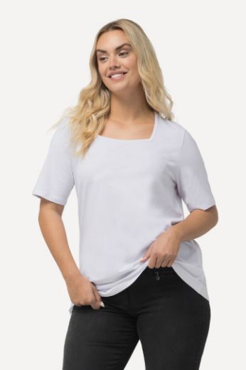 Moda za polnejše Majica kratkih rukava A kroja plus velikost, xxl, Ulla Popken in Johann Popken (JP1880)