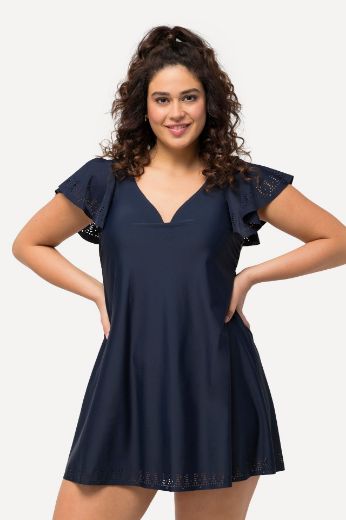 Moda za polnejše Kupaći kostim haljina s rukavima plus velikost, xxl, Ulla Popken in Johann Popken (JP1880)