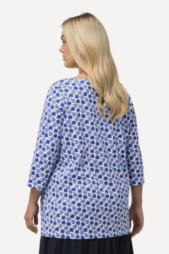 Moda za polnejše Majica  cvjetnog printa 3/4 rukavi plus velikost, xxl, Ulla Popken in Johann Popken (JP1880)