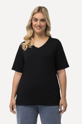 Moda za polnejše Majica kratkih rukava V ovratnika plus velikost, xxl, Ulla Popken in Johann Popken (JP1880)