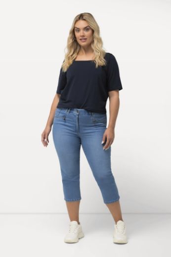 Moda za polnejše Hlače Mony 7/8 plus velikost, xxl, Ulla Popken in Johann Popken (JP1880)