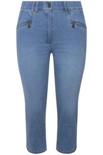 Moda za polnejše Hlače Mony 7/8 plus velikost, xxl, Ulla Popken in Johann Popken (JP1880)