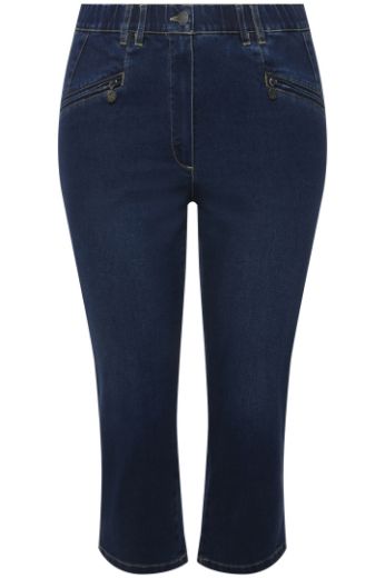 Moda za polnejše Hlače Mony 7/8 plus velikost, xxl, Ulla Popken in Johann Popken (JP1880)
