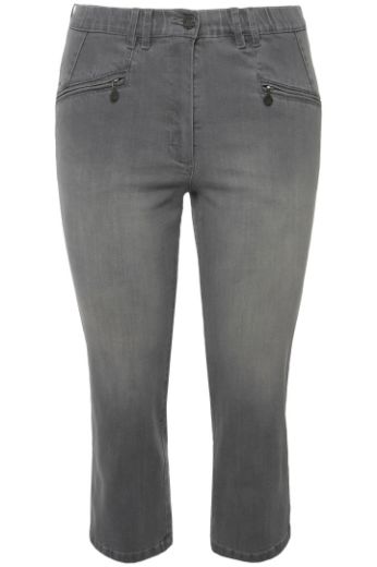 Moda za polnejše Hlače Mony 7/8 plus velikost, xxl, Ulla Popken in Johann Popken (JP1880)