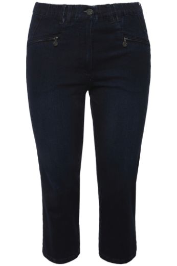 Moda za polnejše Hlače Mony 7/8 plus velikost, xxl, Ulla Popken in Johann Popken (JP1880)