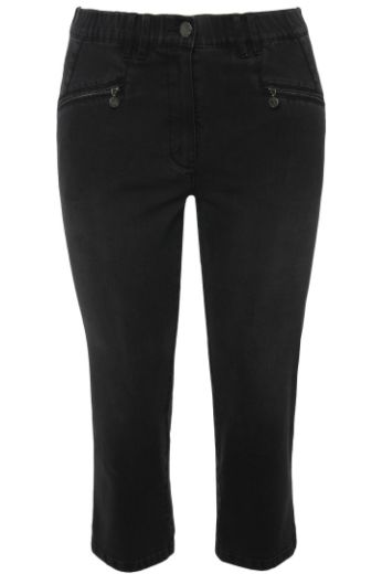 Moda za polnejše Hlače Mony 7/8 plus velikost, xxl, Ulla Popken in Johann Popken (JP1880)