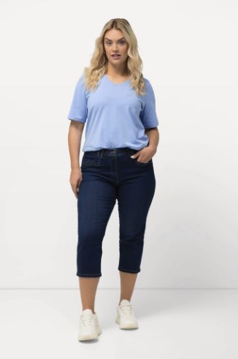 Moda za polnejše Hlače Mony 7/8 plus velikost, xxl, Ulla Popken in Johann Popken (JP1880)