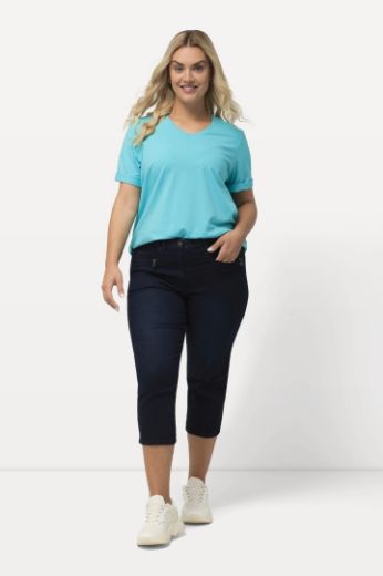 Moda za polnejše Hlače Mony 7/8 plus velikost, xxl, Ulla Popken in Johann Popken (JP1880)