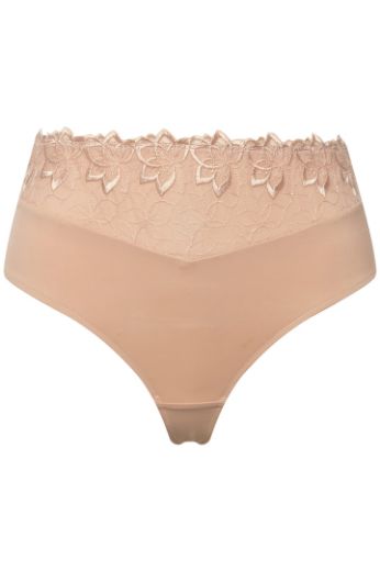 Moda za polnejše Gaćice tanga s dosatkom ukrasne čipke plus velikost, xxl, Ulla Popken in Johann Popken (JP1880)